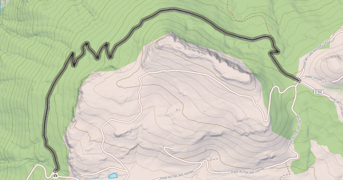 Map preview of Piste Fille d'Isnard (G69)