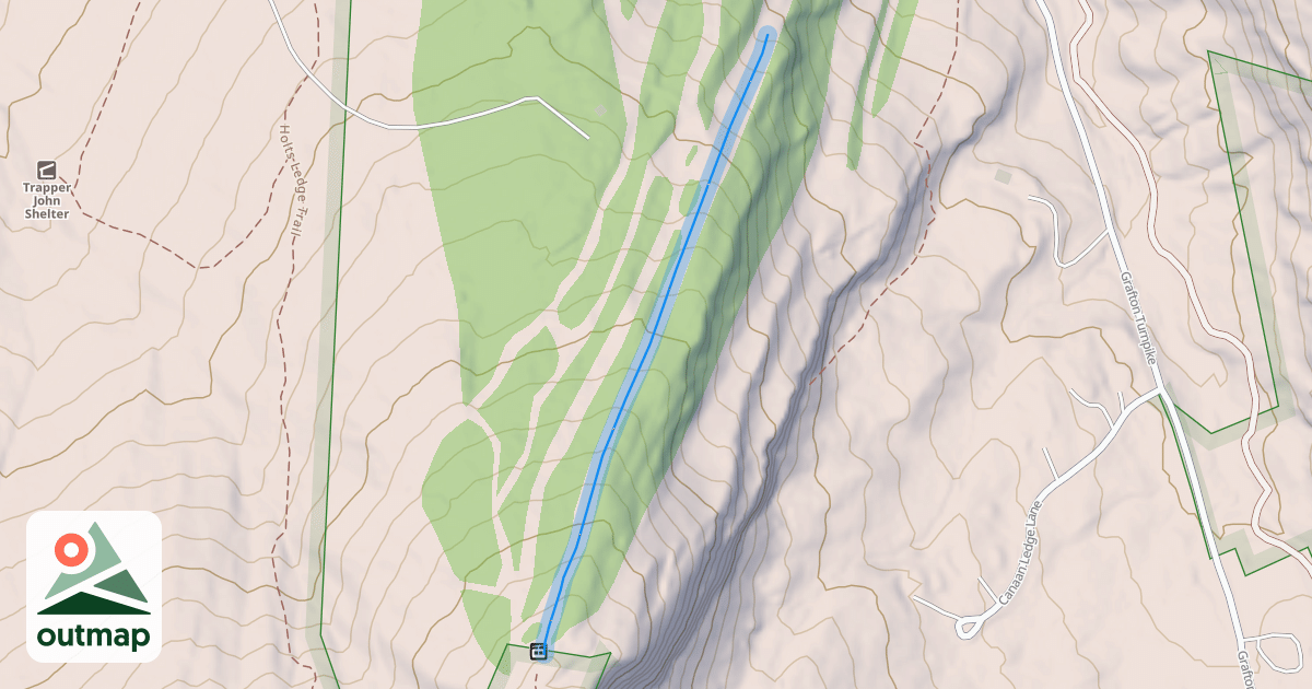 Map of Upper Lift Line