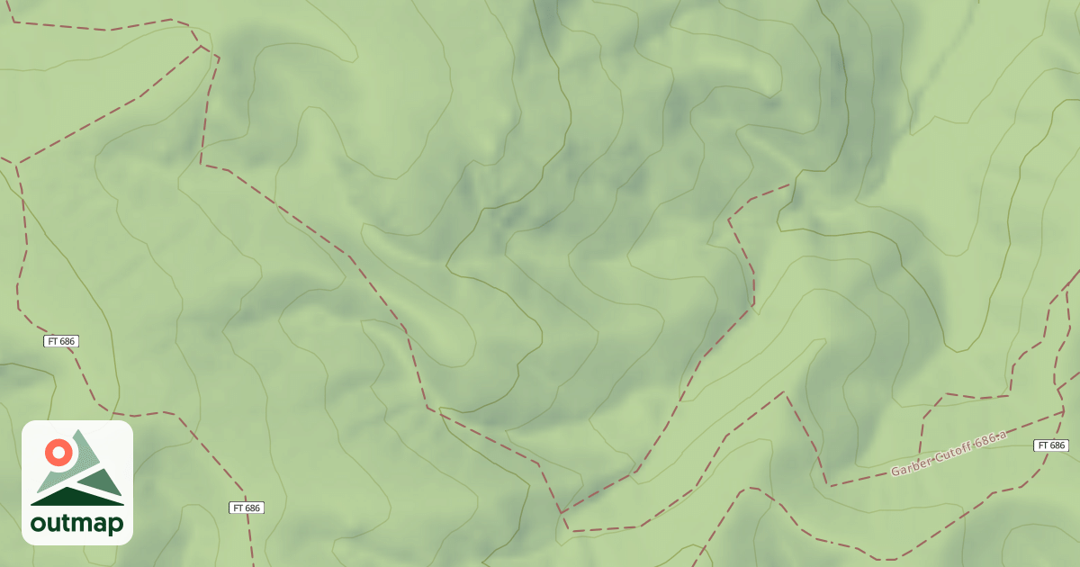 Map of Garber Cutoff