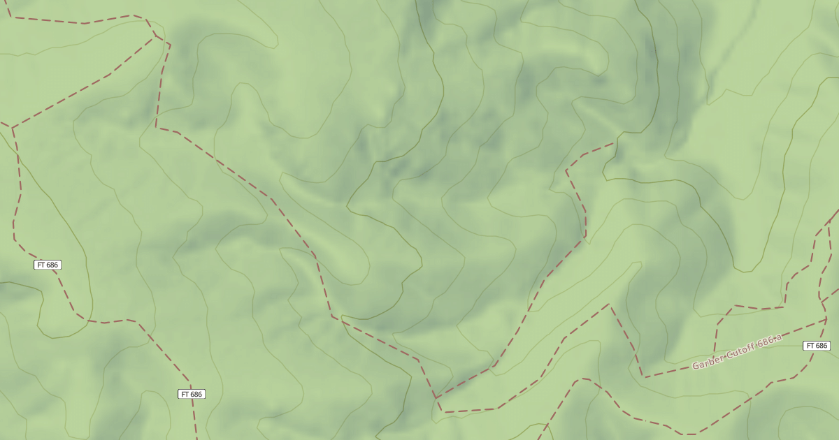 Map preview of Garber Cutoff