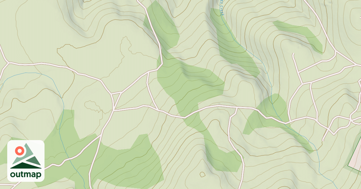 Map of PEAVINE NORTH BRANCH
