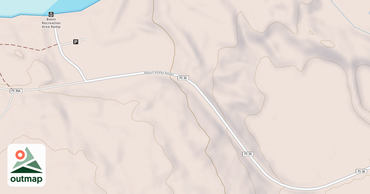 Map of BASIN POND