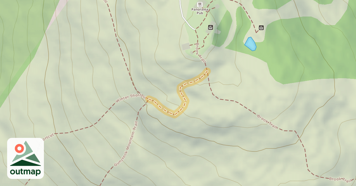 Map of Gunstock Mountain Trail