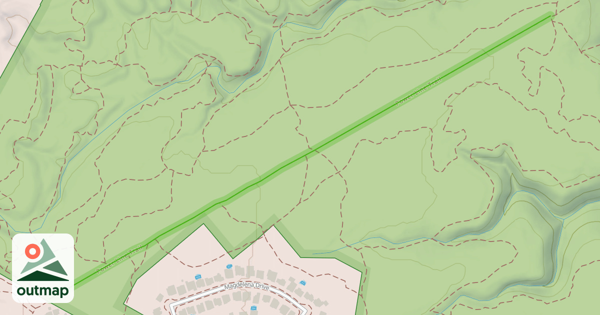 Map of Power Line Trail