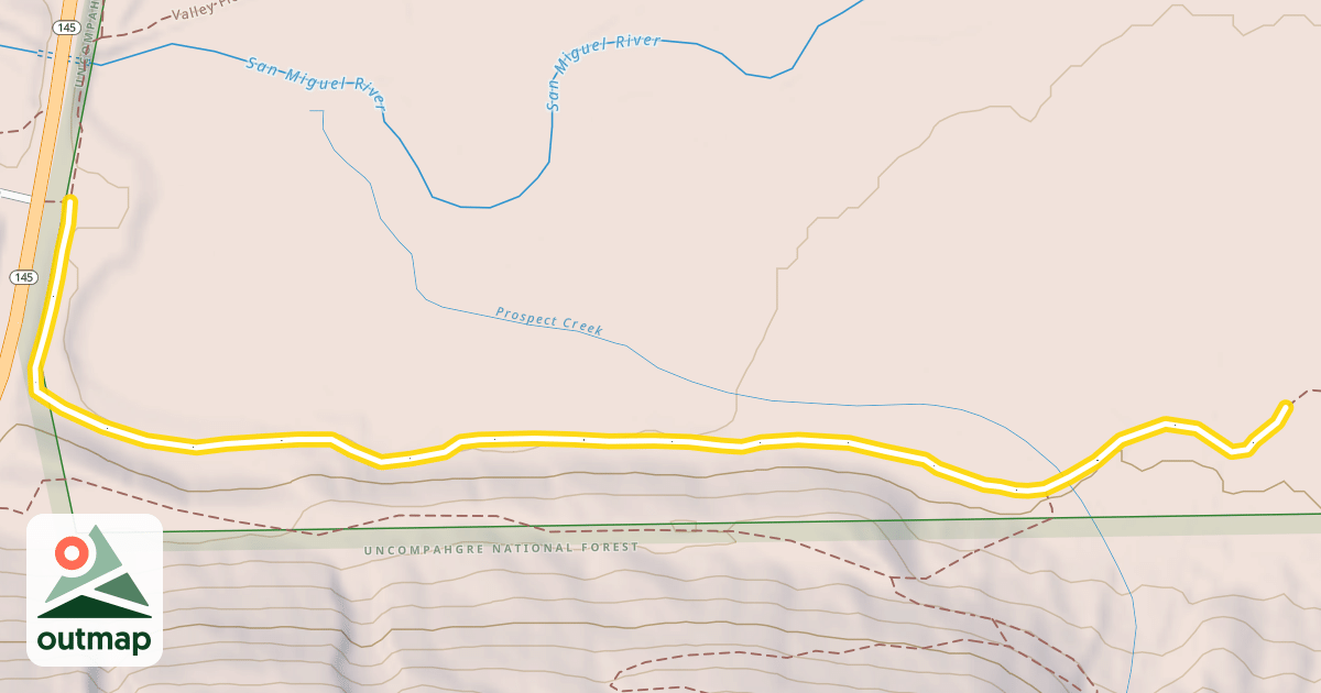 Map of Upper Valley Floor