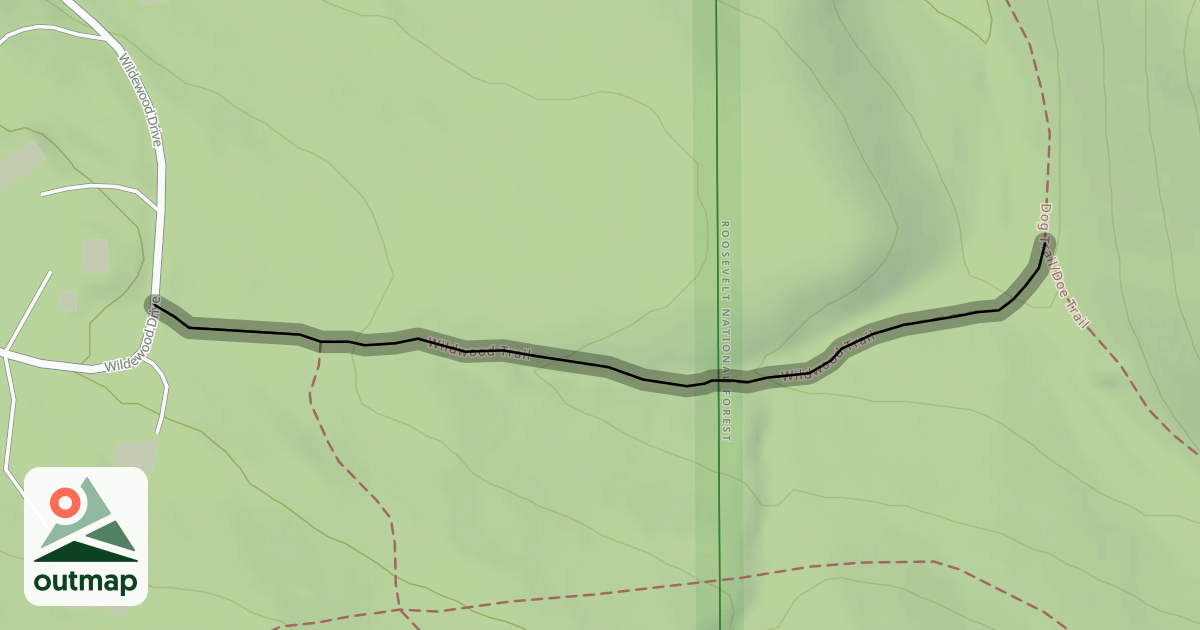 Map of Wildwood Trail
