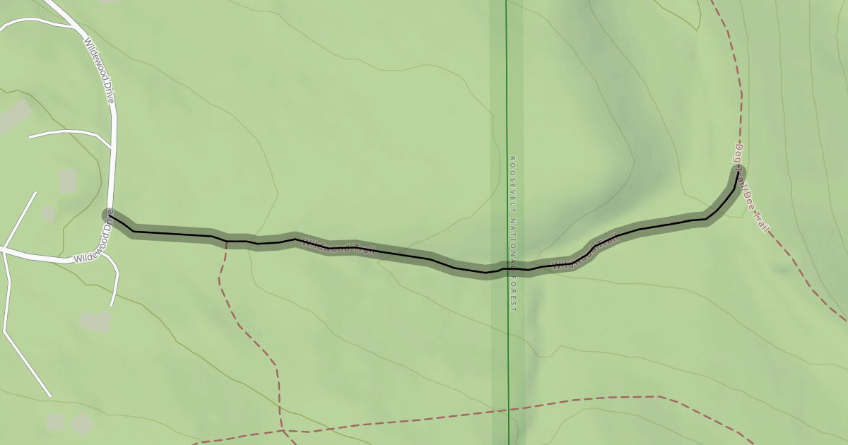 Map preview of Wildwood Trail