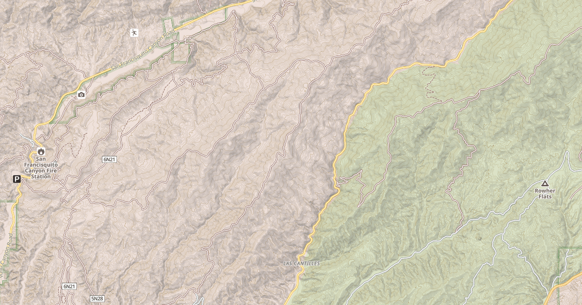 Map preview of DEL SUR RIDGE RD