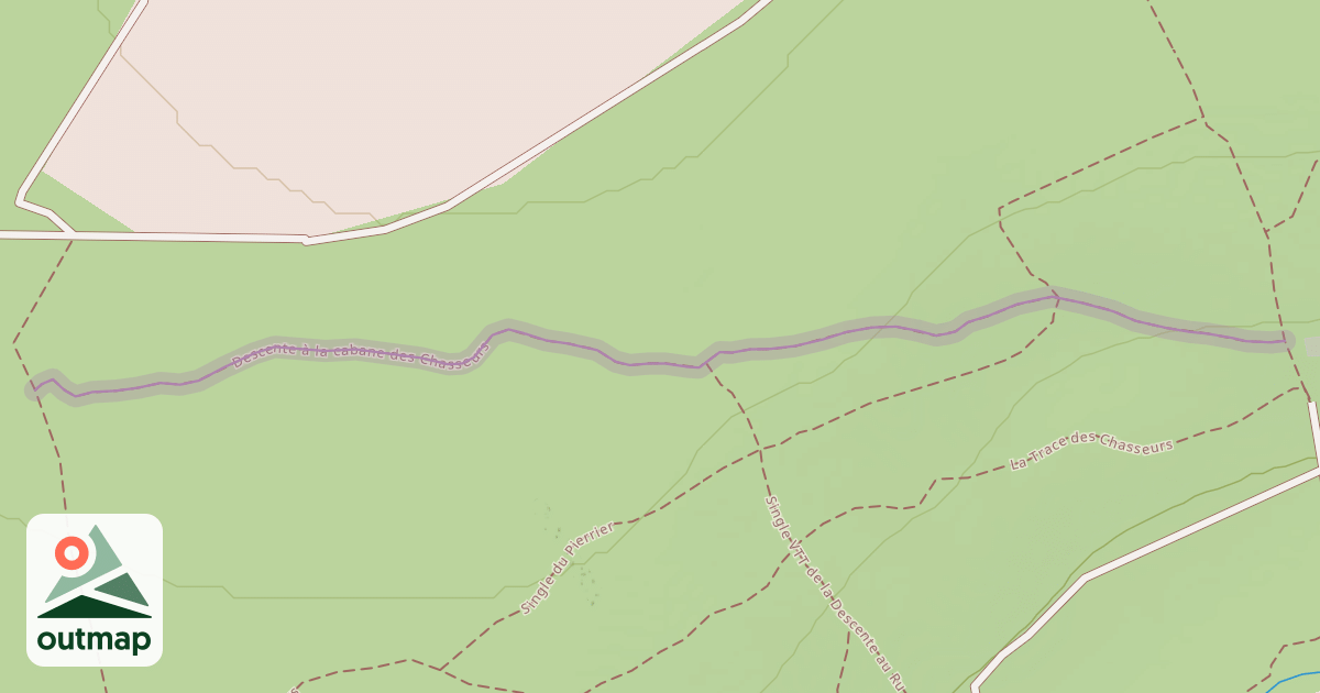 Map of Descente à la cabane des Chasseurs