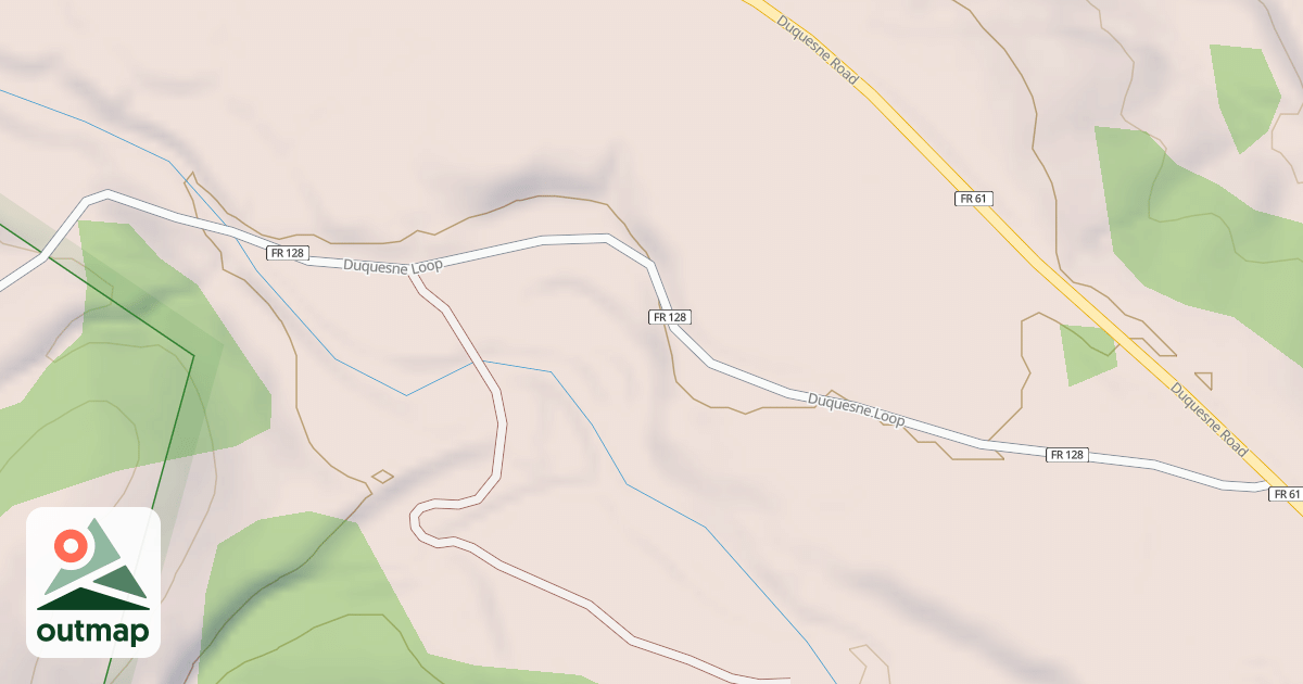 Map of DUQUESNE LOOP