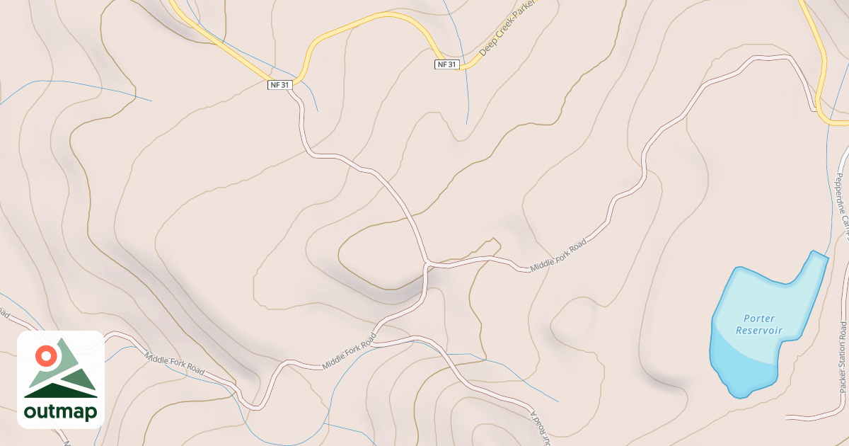 Map of MIDDLE FORK
