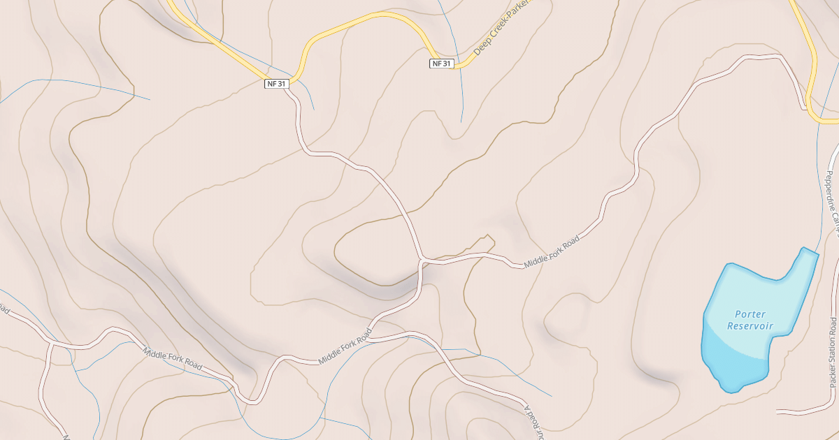 Map preview of MIDDLE FORK