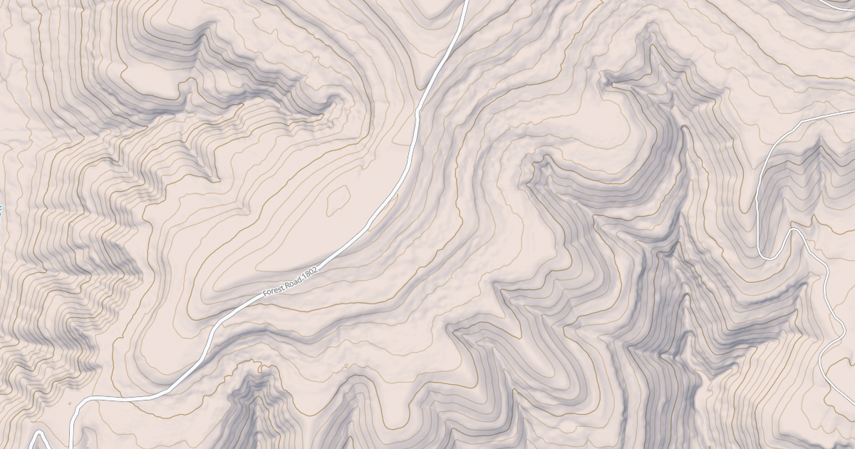 Map preview of USFS Motor Vehicle Use Map Roads {0492FE93-1917-41FB-AA77-303B7232CC65}