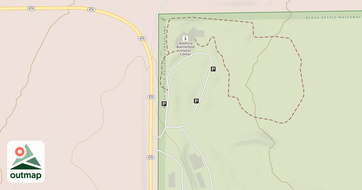 Map of RANGER'S DRIVEWAY