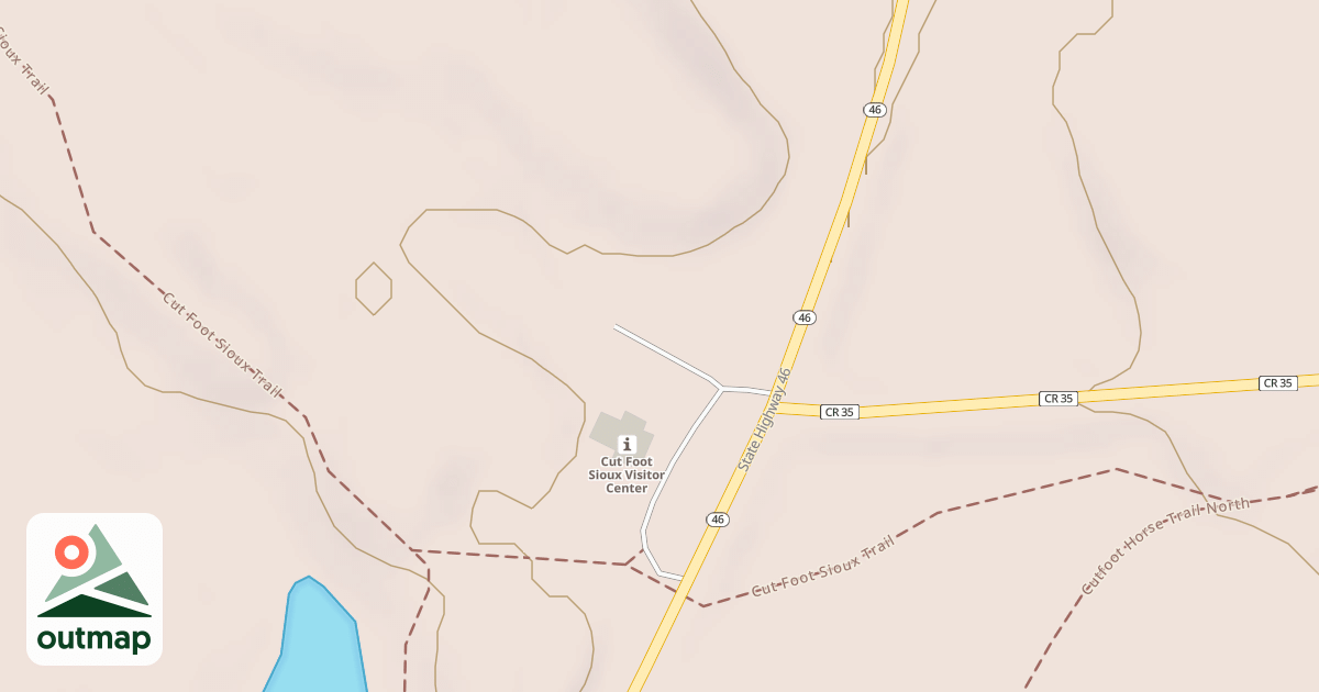 Map of CUT FOOT SIOUX VIC ROAD