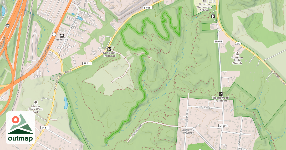 Map of South Branch Loop