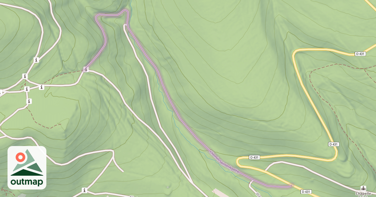 Map of Chemin Sainte-Agathe