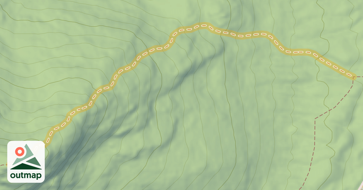 Map of Mount Jo-Rimrock Ski Trail