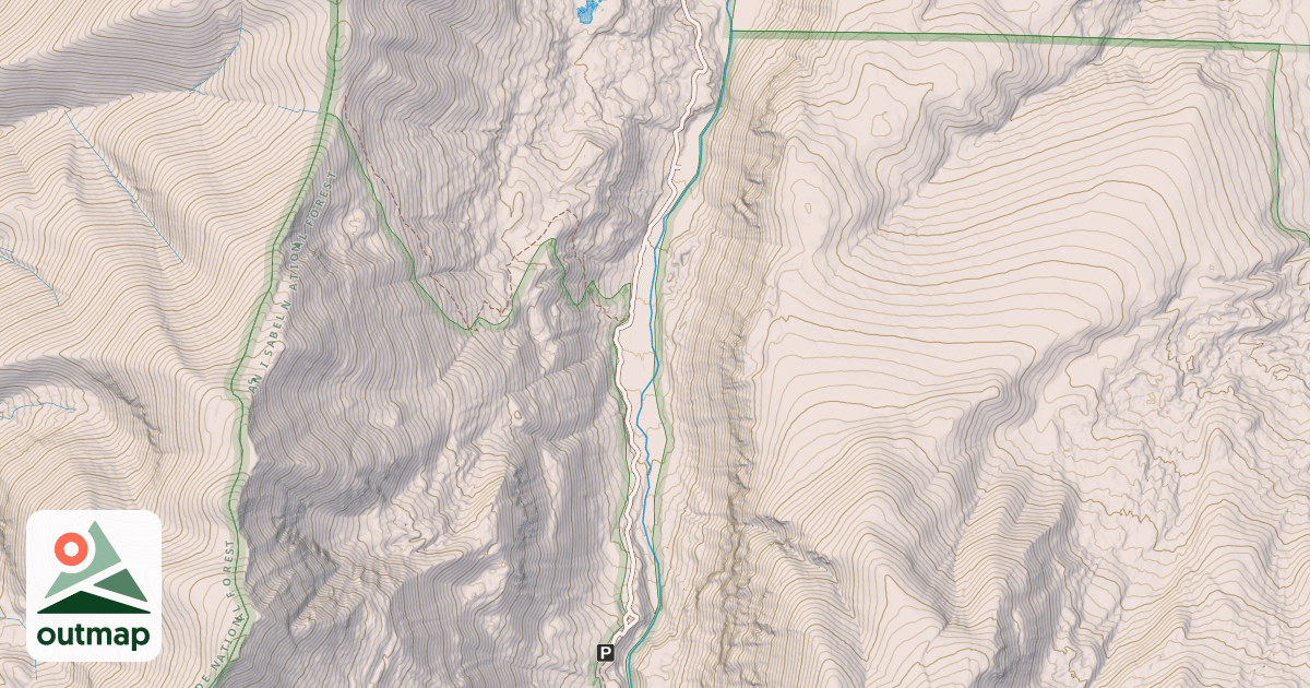 Map of HUERFANO