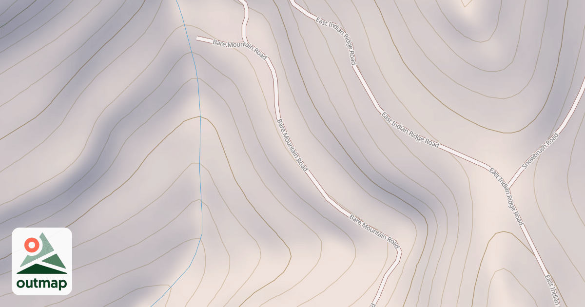 Map of BARE MOUNTAIN