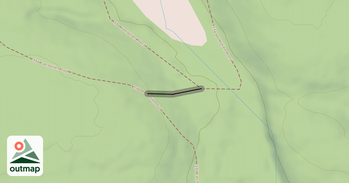 Map of 33a Lac Julien Nord