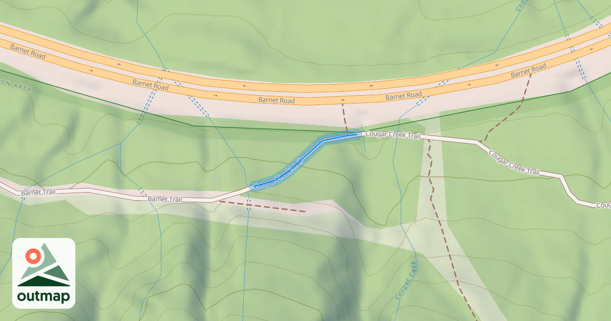 Map of Cougar Creek Trail