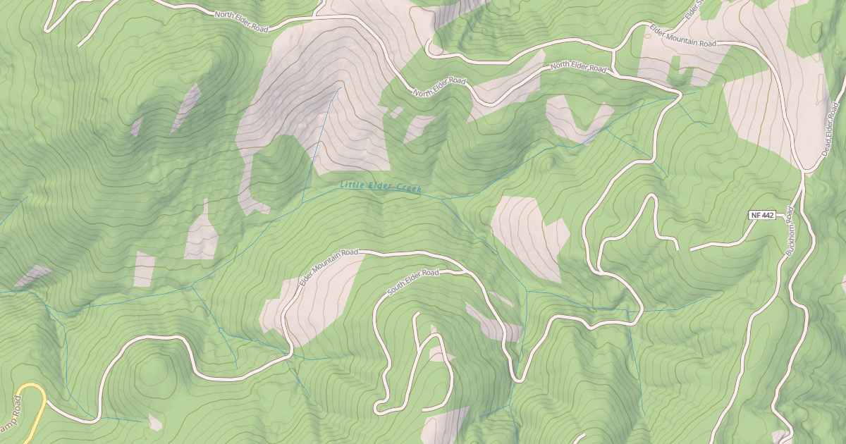 Map preview of ELDER MOUNTAIN