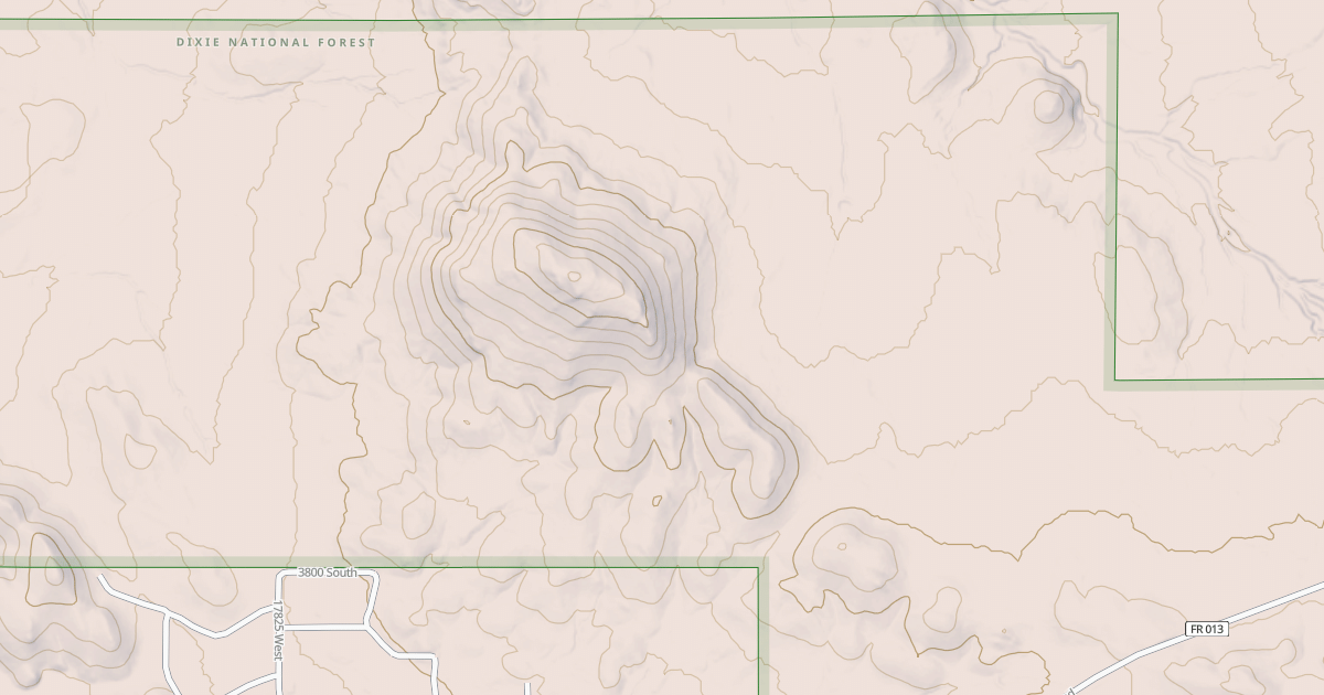 Map preview of USFS National Forest System Roads {09A08601-3539-4F57-B68C-6E4F8C4278AA}