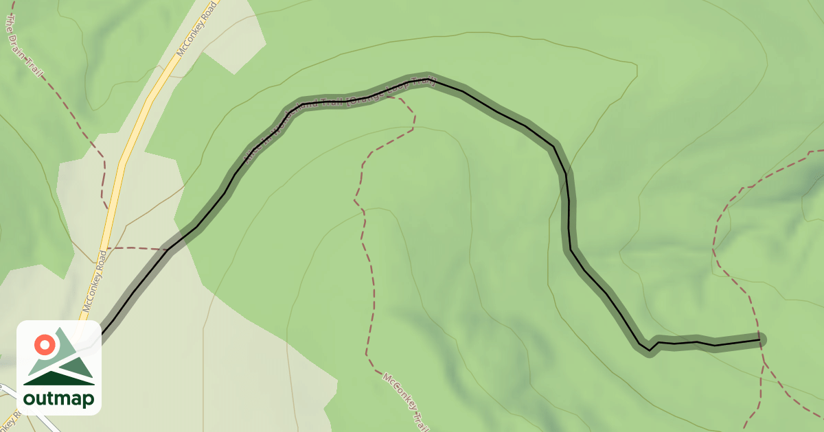 Map of Alice In Wonderland Trail [Orange Loop Trail]