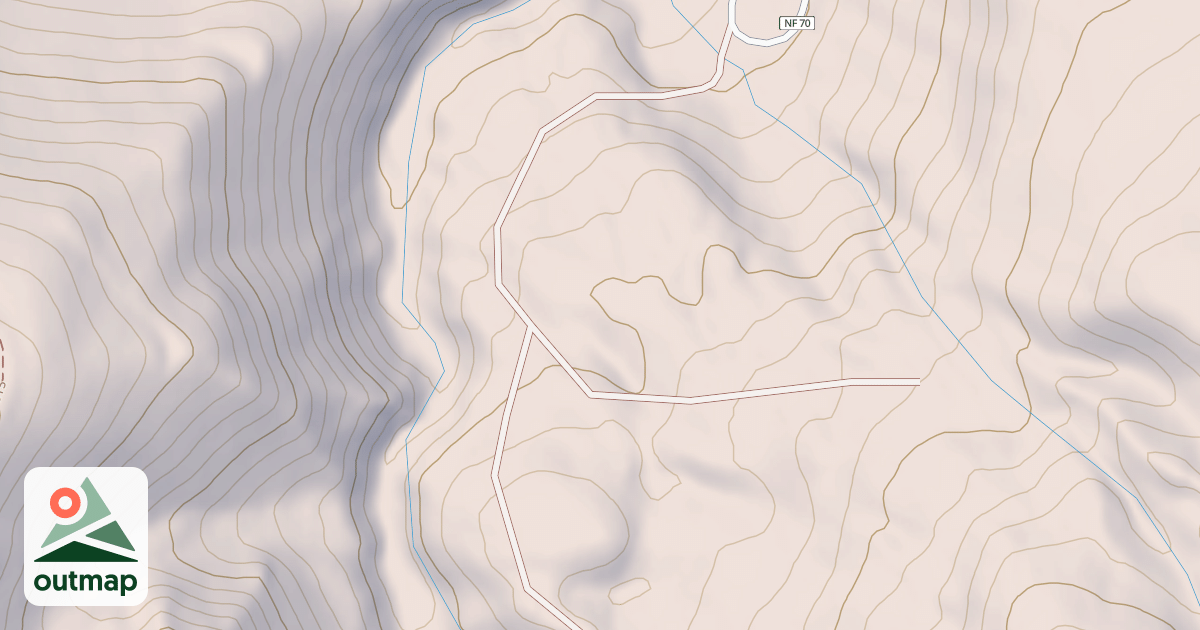 Map of USFS Motor Vehicle Use Map Roads {B85005F2-AEAB-4D41-97F6-4A4784E23CF9}
