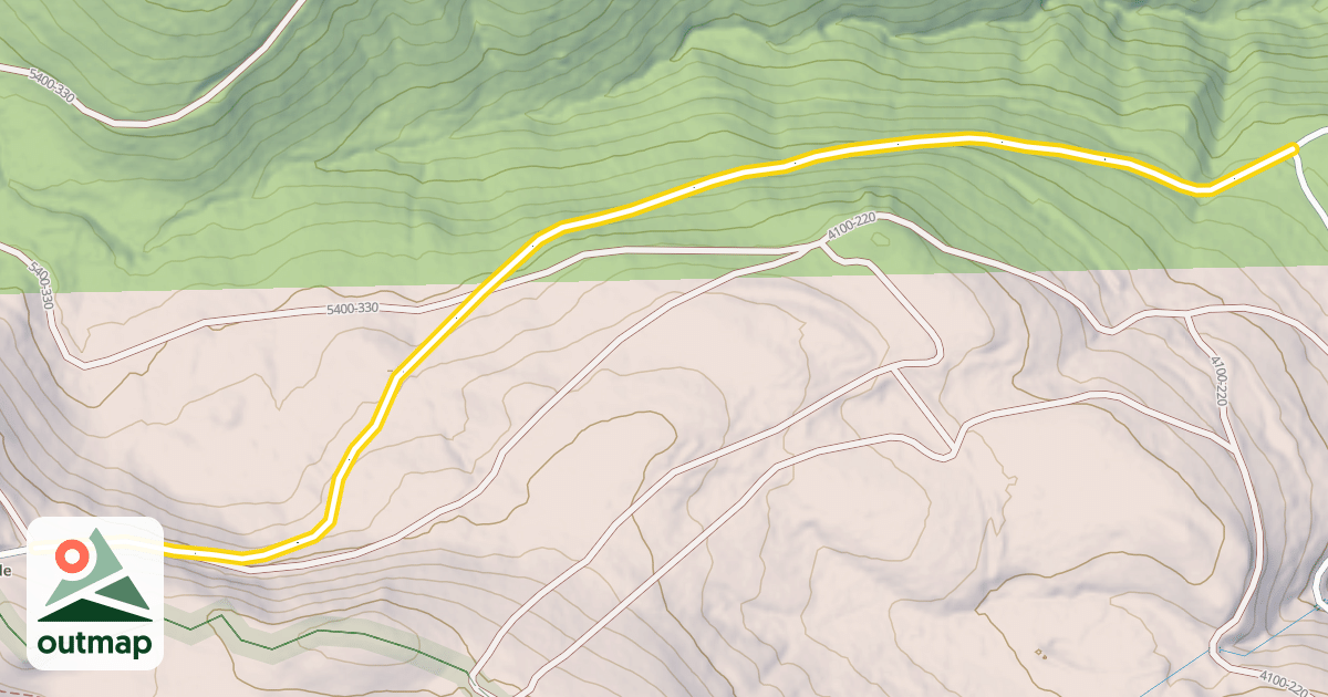 Map of Forest Road 54