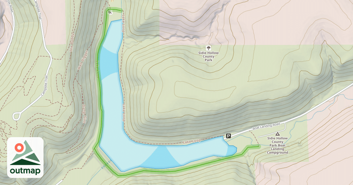 Map of Lake Loop