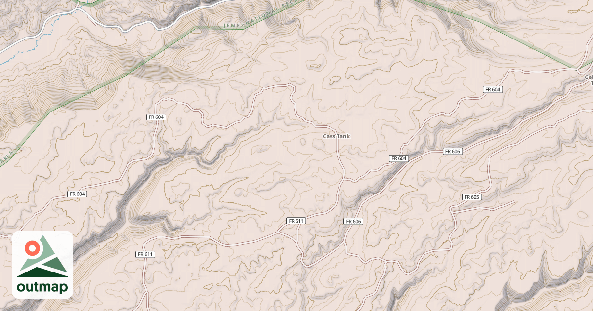 Map of SCHOOL HOUSE MESA