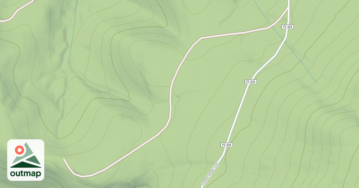 Map of UPPER CANOE RUN