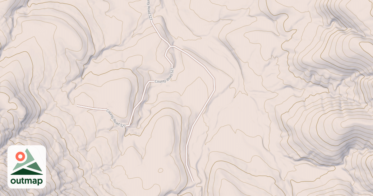 Map of NORTH BAKERS CREEK
