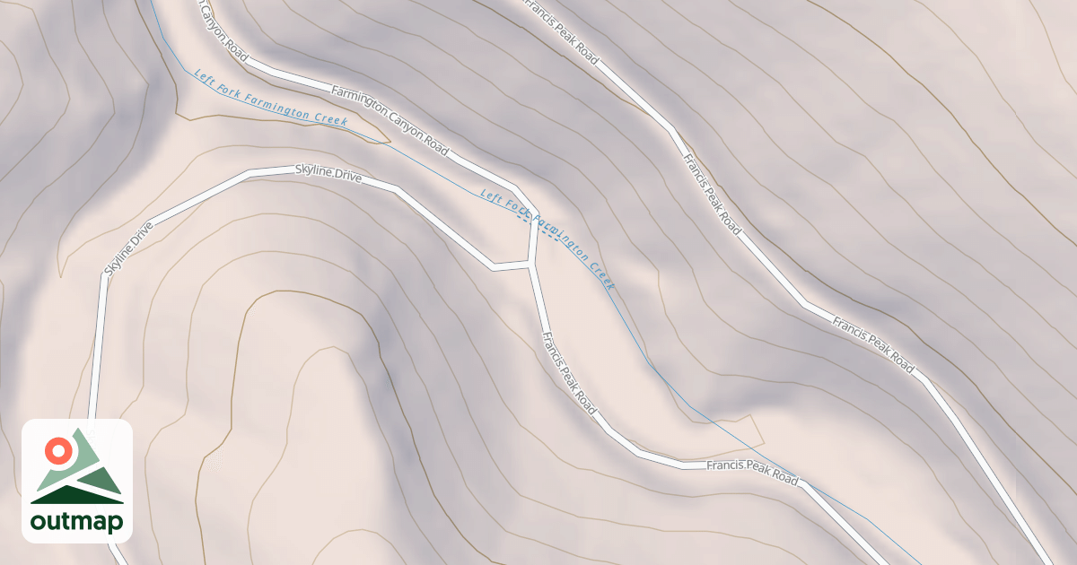 Map of FARMINGTON CANYON ATV