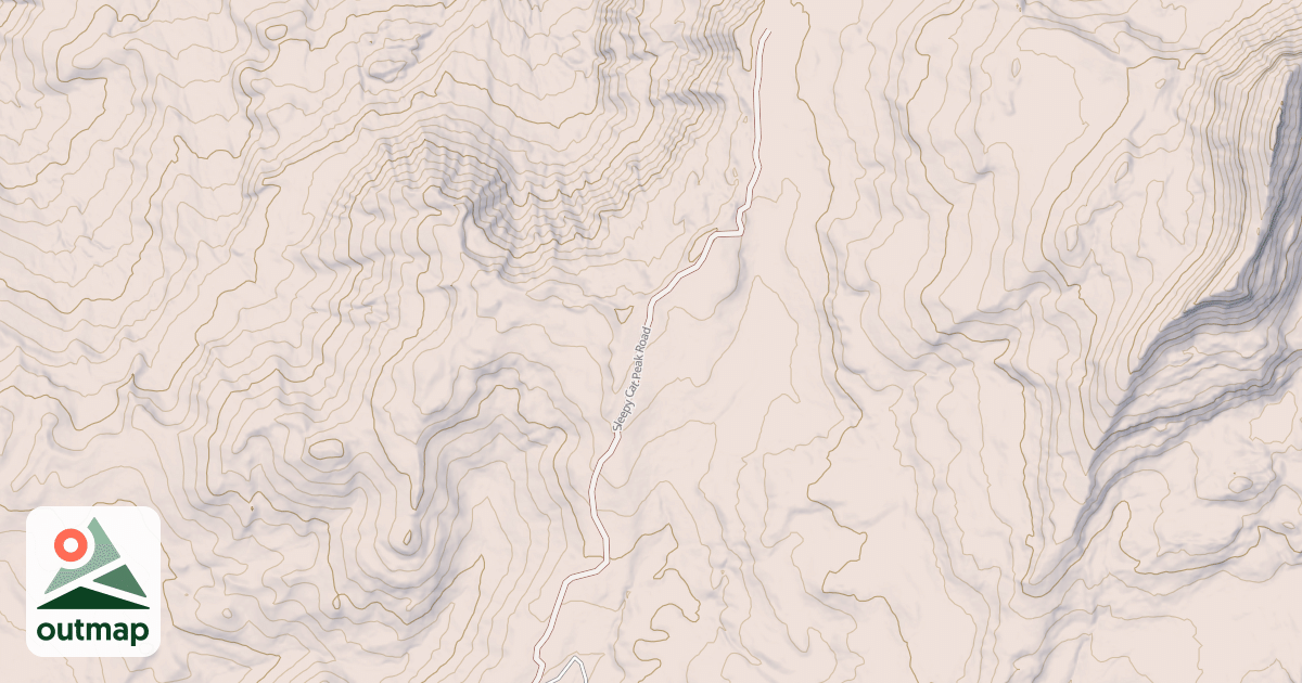 Map of SLEEPY CAT PEAK