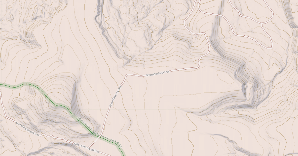 Map preview of Green Creek Atv Trail