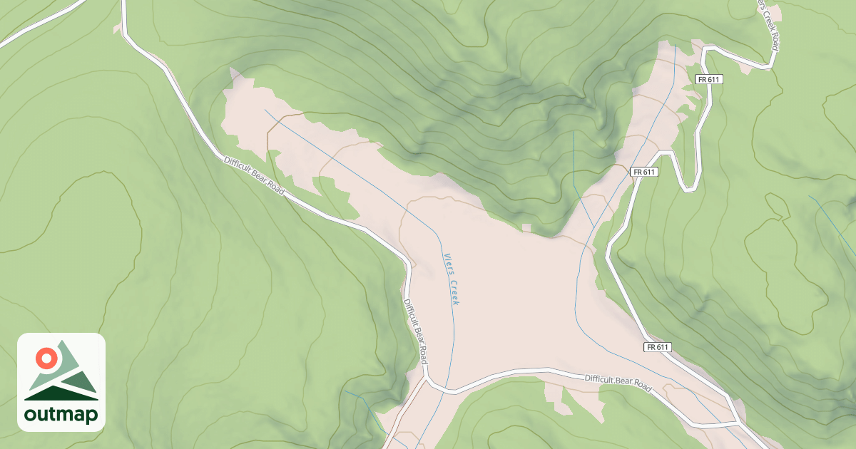 Map of DIFFICULT BEAR