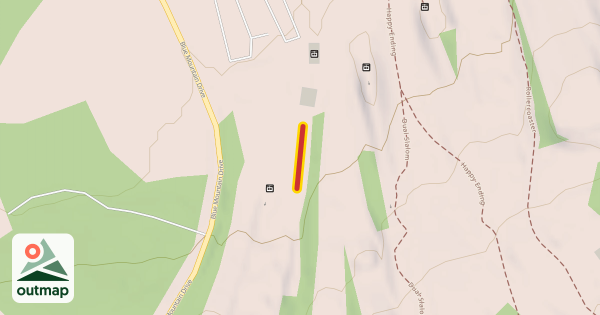 Map of Valley Conveyor Lifts Lower