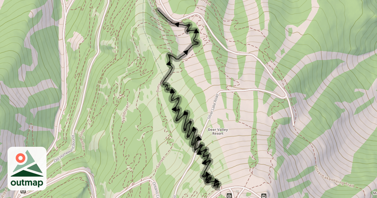 Map of Aspen Slalom