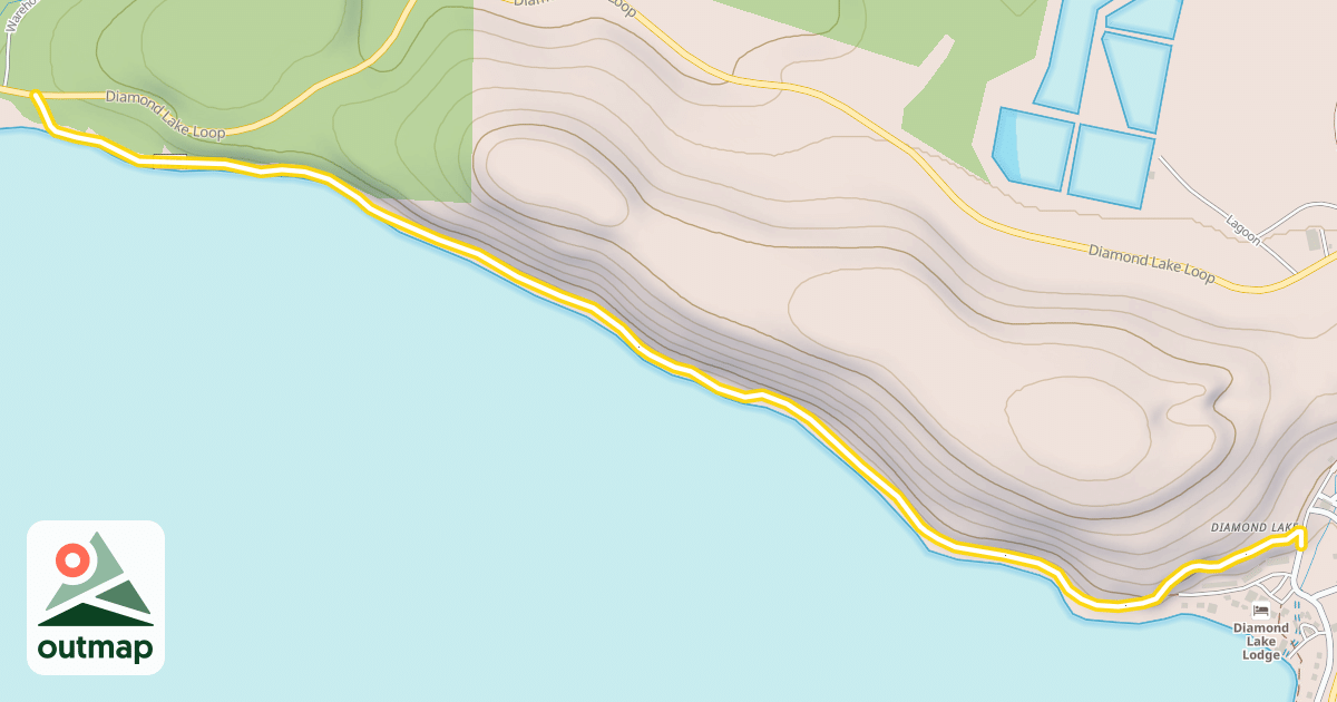 Map of Dellenback Bike Path