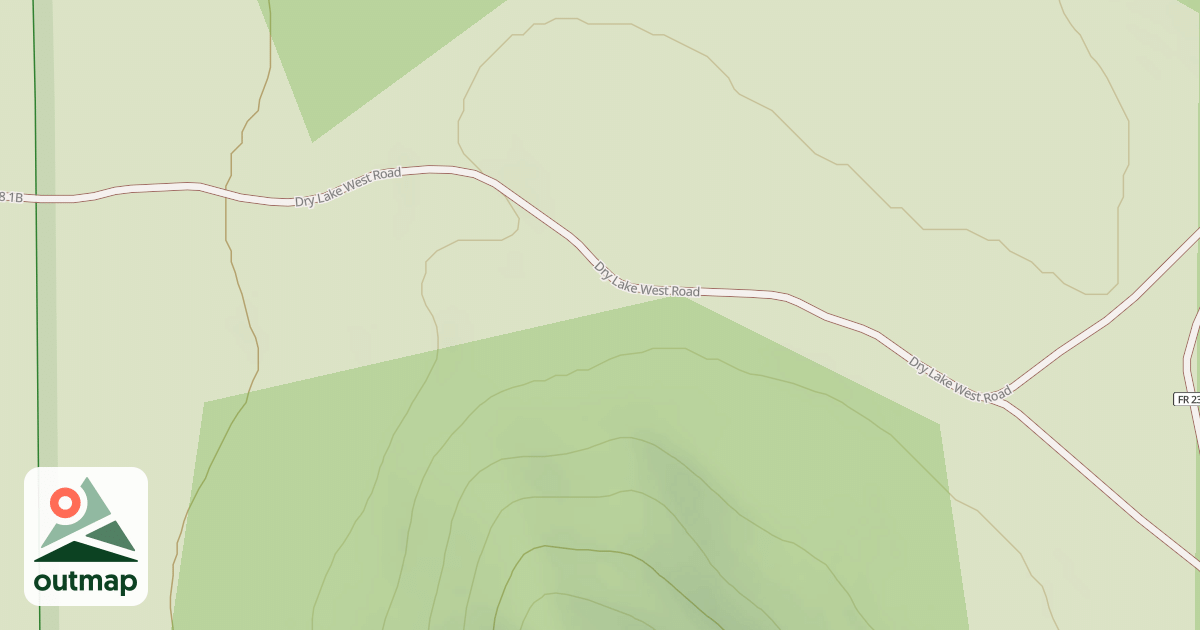 Map of DRY LAKE WEST