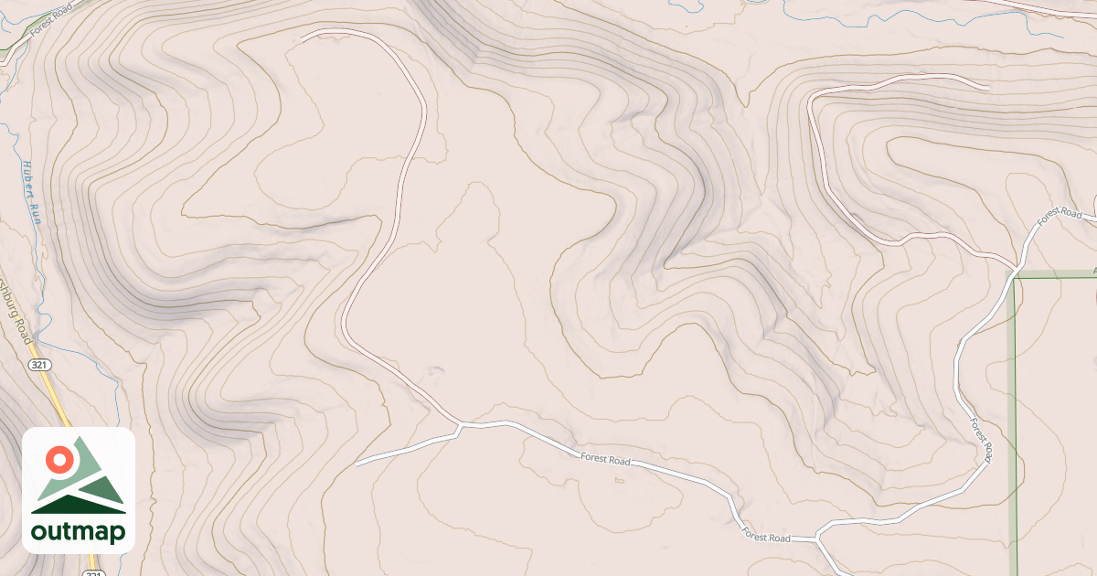 Map of HUBERT RUN