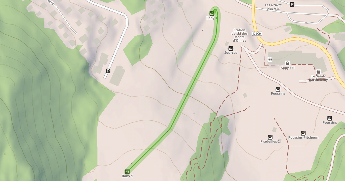 Map preview of Perce neige