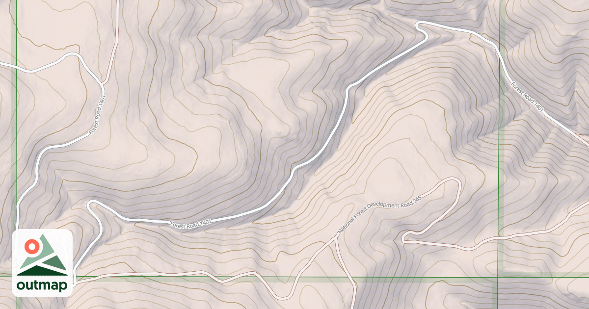 Map of SOUTH FORK OAK CREEK