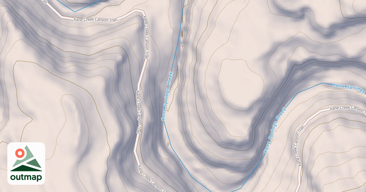 Map of Black Ridge To Kane Creek