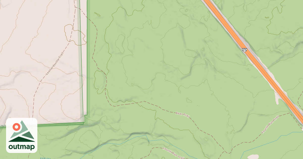Map of Hickory Run State Park Trails