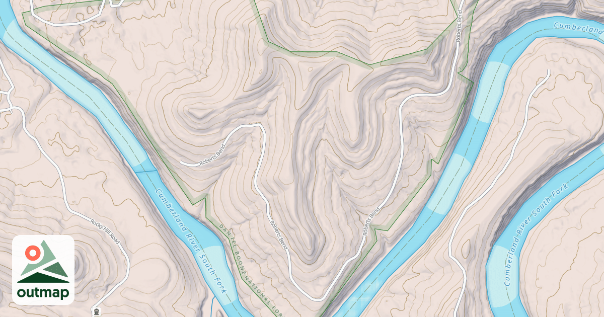 Map of ROBERTS BEND