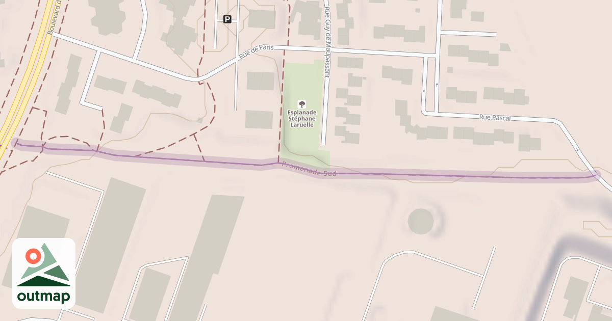 Map of Promenade Sud